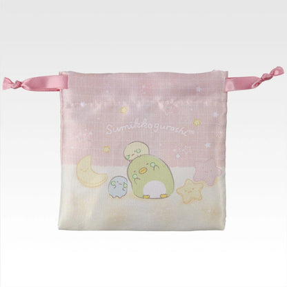 Ichiban Kuji Sumikko Gurashi A Night's Break with Sumikko - H Prize Drawstring Bags Collection Complete Set of 6 Types