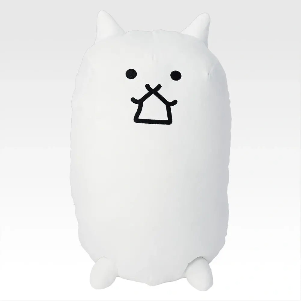 Ichiban Kuji The Battle Cats Let's Peel Them Together - Last One Prize Tank Cat Super Big Plush Toy