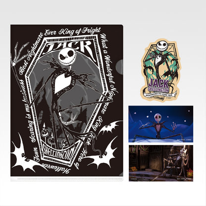 Ichiban Kuji Tim Burton's The Nightmare Before Christmas - H Prize Clear Files and Stickers Complete Set of 8 Types