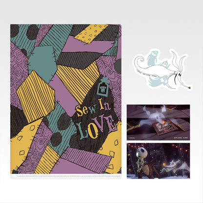 Ichiban Kuji Tim Burton's The Nightmare Before Christmas - H Prize Clear Files and Stickers Complete Set of 8 Types