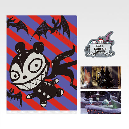 Ichiban Kuji Tim Burton's The Nightmare Before Christmas - H Prize Clear Files and Stickers Complete Set of 8 Types