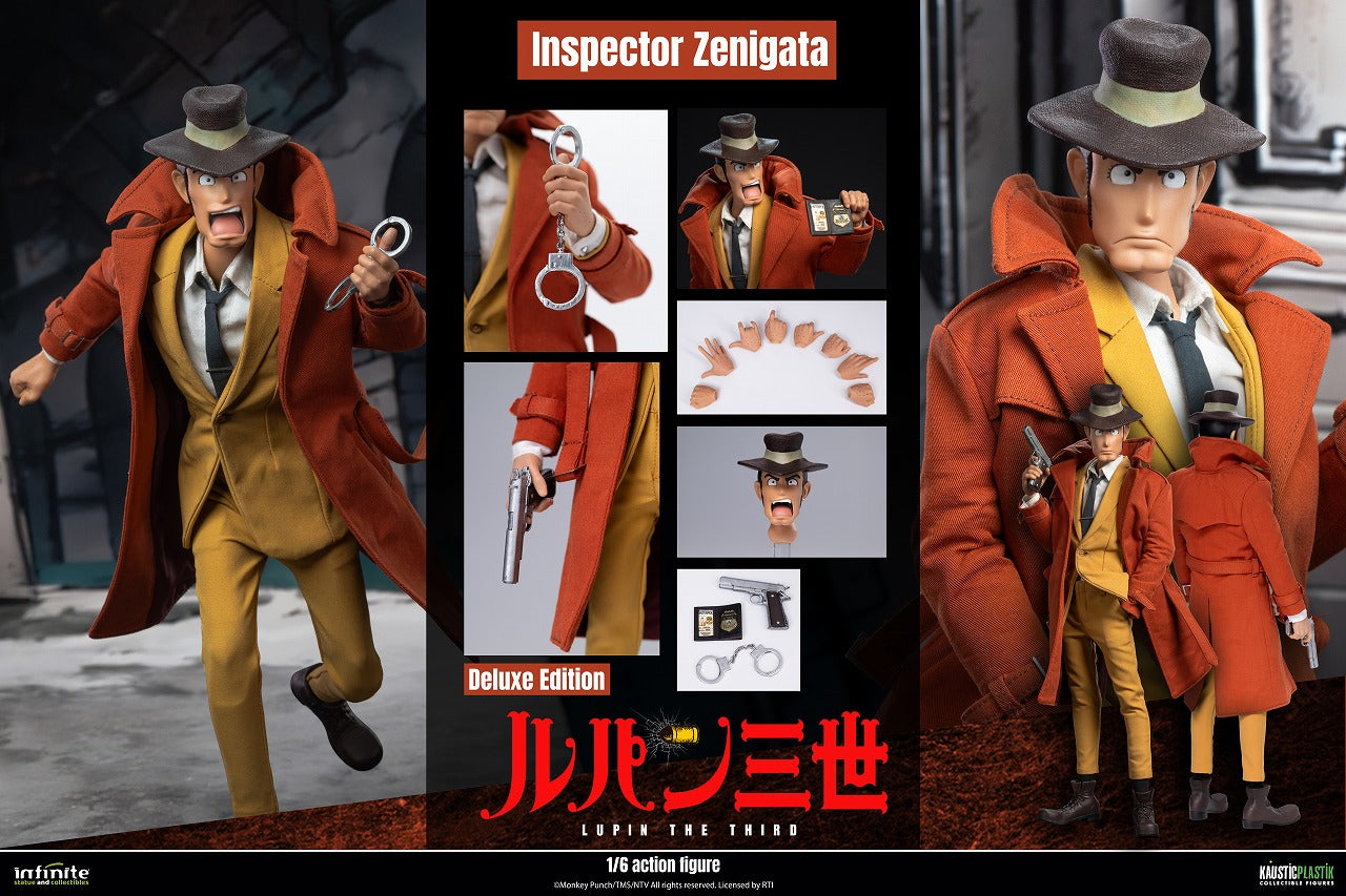 Lupin the Third Part 4 1/4 Scale Action Figure - Inspector Zenigata (Standard or Deluxe Edition) [Pre-Order Jan 2027]