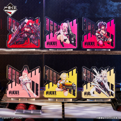 ICHIBAN KUJI GODDESS OF VICTORY - NIKKE CHAPTER 3 - I + J + K PRIZE Double-sided Battle Acrylic Stand ONE + TWO + THREE Complete Set 14 Types
