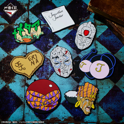 JoJo's Bizarre Adventure Ichiban Kuji - Phantom Blood & Battle Tendency - (G) Rubber Coaster Full Set 8 Pcs
