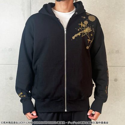 JoJo's Bizarre Adventure Karakuri Tamashii x Stardust Crusaders - Jotaro Kujo Embroidered Hoodie (2 Types) [Pre-Order May 2026]