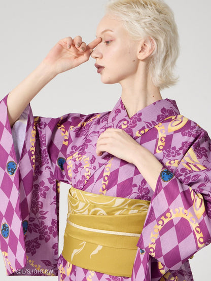 JoJo's Bizarre Adventure Golden Wind x Furifu Ladies Yukata and Obi Set - Giorno Giovanna [Release Jun 19 2026]