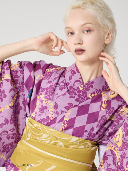 JoJo's Bizarre Adventure Golden Wind x Furifu Ladies Yukata and Obi Set - Giorno Giovanna [Release Jun 19 2026]
