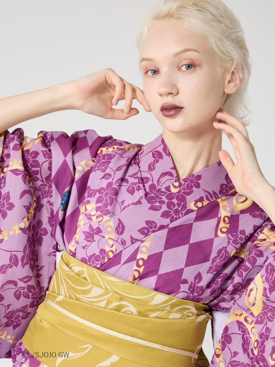 JoJo's Bizarre Adventure Golden Wind x Furifu Ladies Yukata and Obi Set - Giorno Giovanna [Release Jun 19 2026]