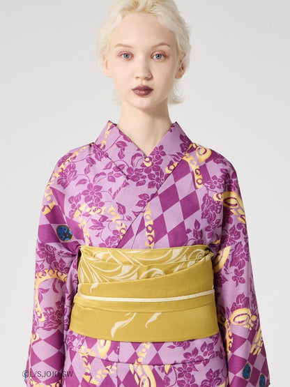 JoJo's Bizarre Adventure Golden Wind x Furifu Ladies Yukata and Obi Set - Giorno Giovanna [Release Jun 19 2026]
