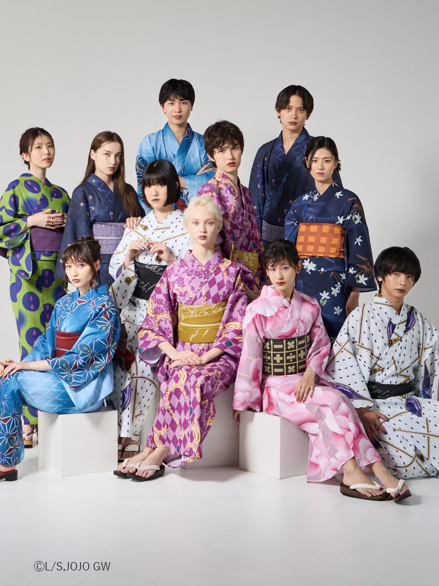 JoJo's Bizarre Adventure Golden Wind x Furifu Men's Yukata and Obi Set - Guido Mista [Release Jun 19 2026]
