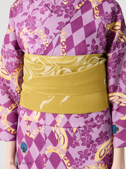 JoJo's Bizarre Adventure Golden Wind x Furifu Ladies Yukata and Obi Set - Giorno Giovanna [Release Jun 19 2026]