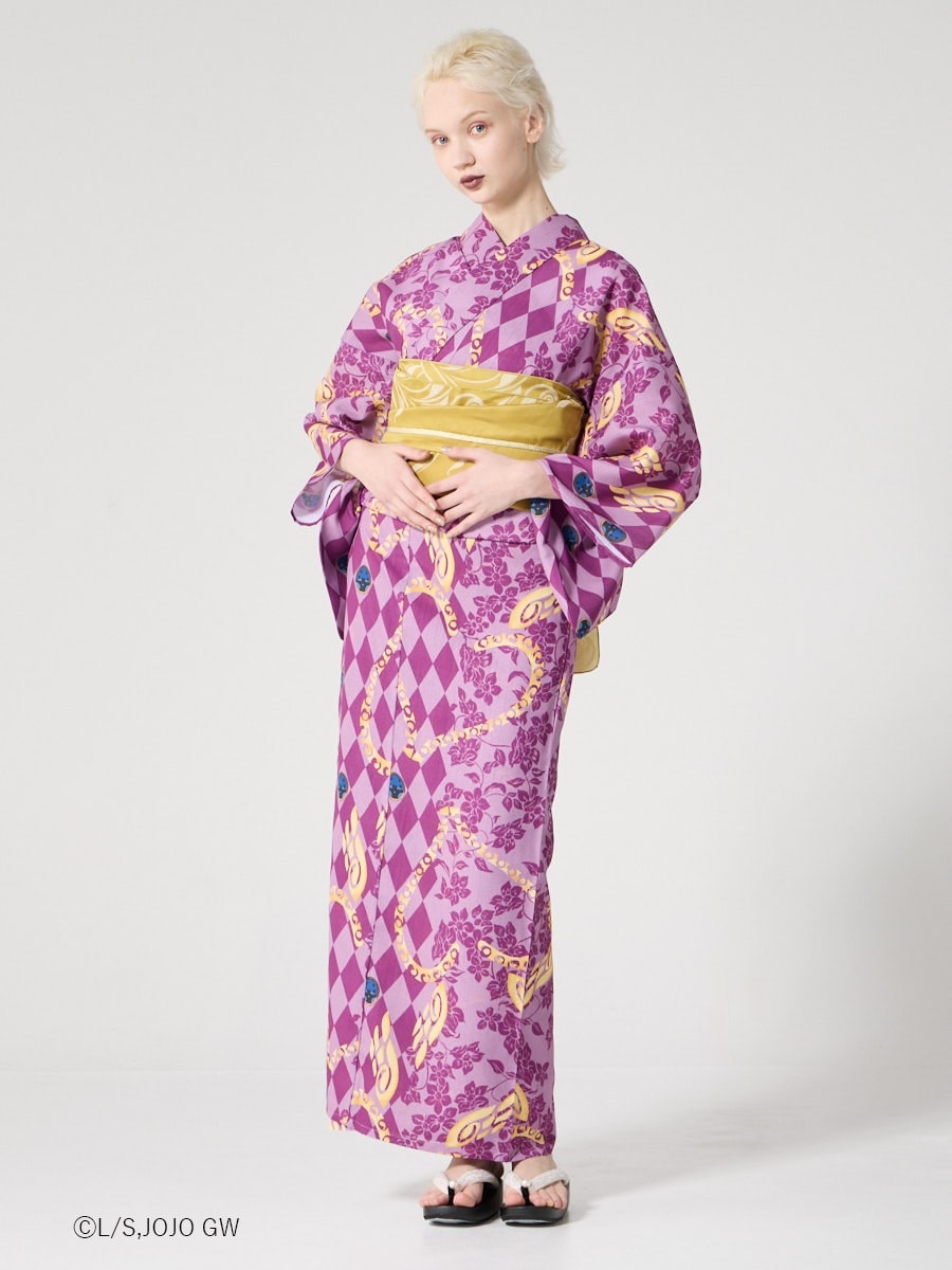JoJo's Bizarre Adventure Golden Wind x Furifu Ladies Yukata and Obi Set - Giorno Giovanna [Release Jun 19 2026]