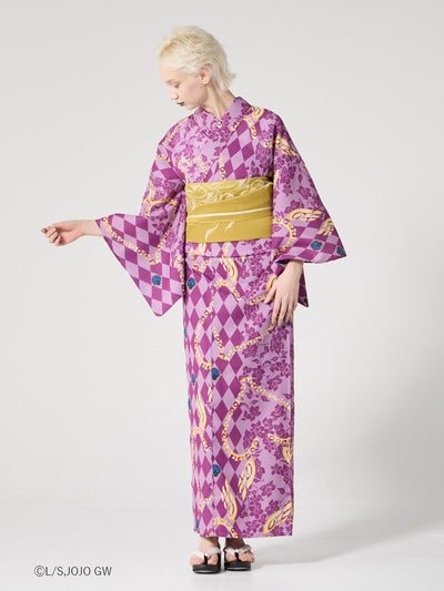 JoJo's Bizarre Adventure Golden Wind x Furifu Ladies Yukata and Obi Set - Giorno Giovanna [Release Jun 19 2026]
