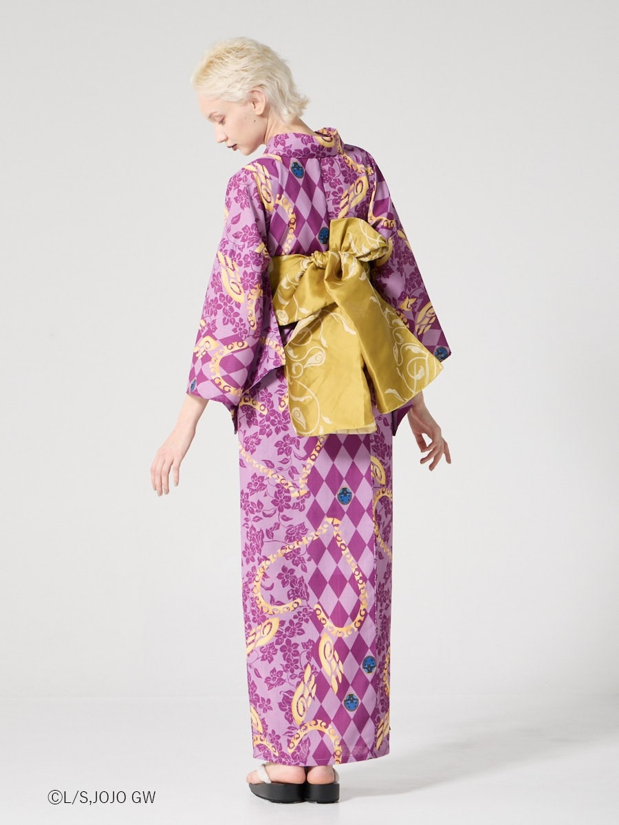 JoJo's Bizarre Adventure Golden Wind x Furifu Ladies Yukata and Obi Set - Giorno Giovanna [Release Jun 19 2026]