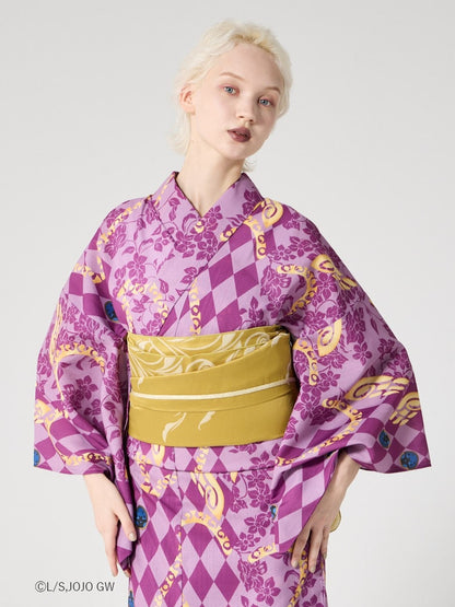 JoJo's Bizarre Adventure Golden Wind x Furifu Ladies Yukata and Obi Set - Giorno Giovanna [Release Jun 19 2026]