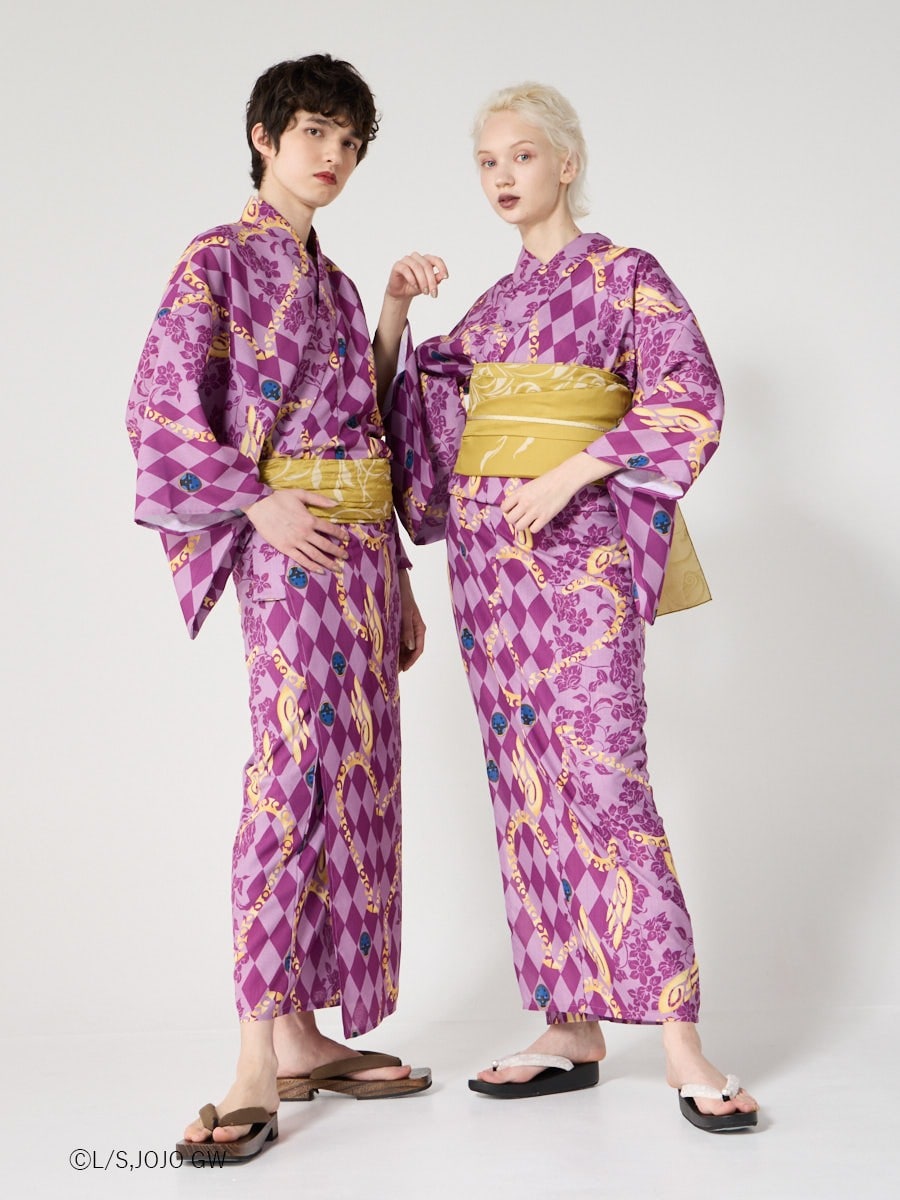 JoJo's Bizarre Adventure Golden Wind x Furifu Ladies Yukata and Obi Set - Giorno Giovanna [Release Jun 19 2026]