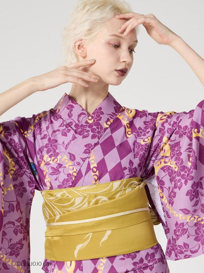JoJo's Bizarre Adventure Golden Wind x Furifu Ladies Yukata and Obi Set - Giorno Giovanna [Release Jun 19 2026]