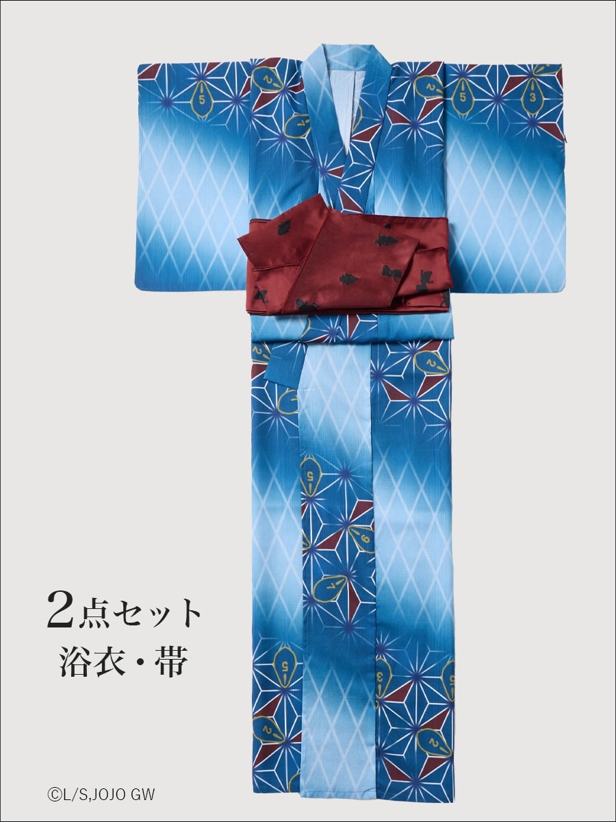 JoJo's Bizarre Adventure Golden Wind x Furifu Ladies Yukata and Obi Set - Guido Mista [Release Jun 19 2026]