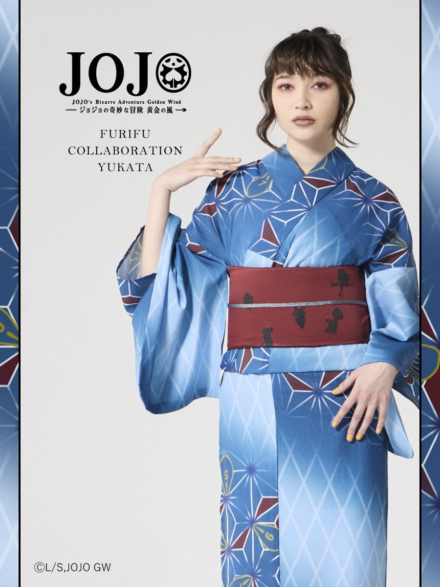 JoJo's Bizarre Adventure Golden Wind x Furifu Ladies Yukata and Obi Set - Guido Mista [Release Jun 19 2026]
