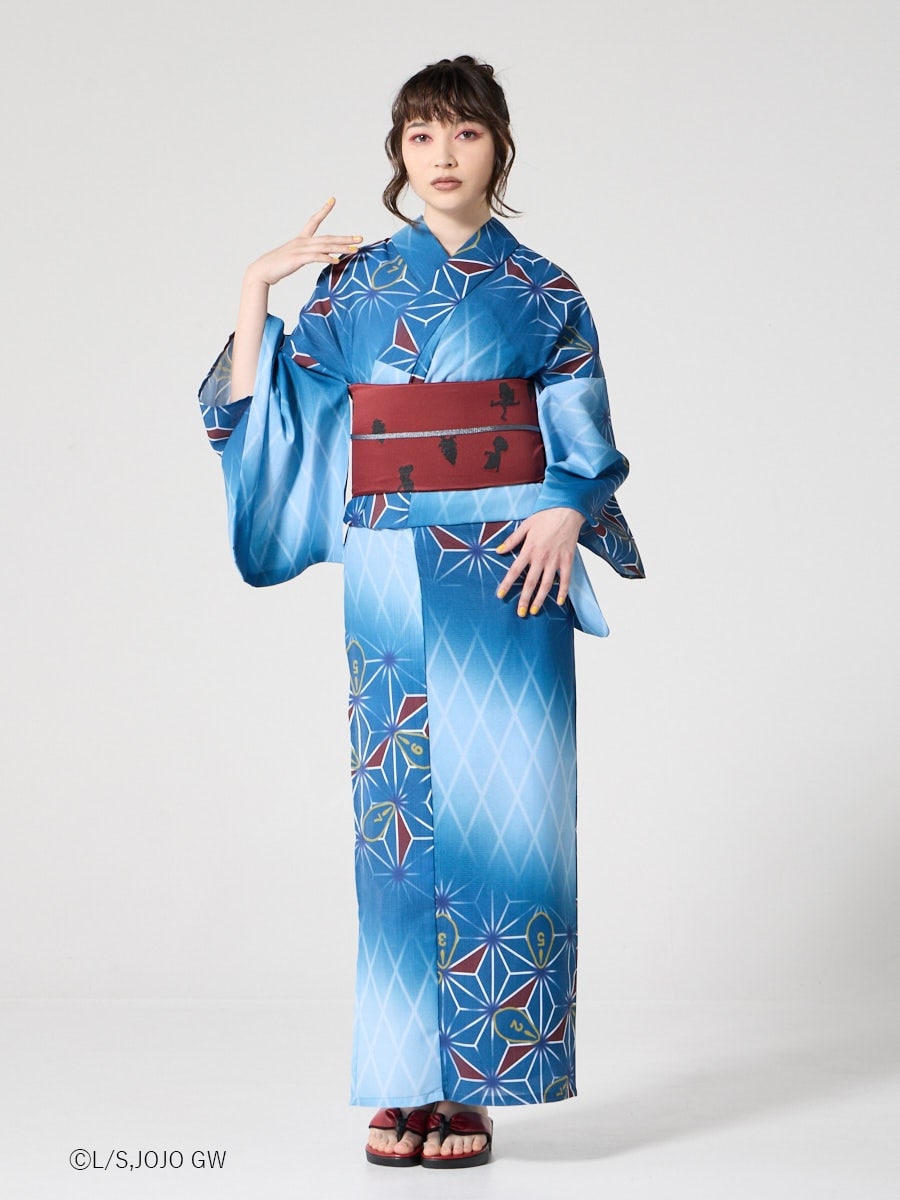JoJo's Bizarre Adventure Golden Wind x Furifu Ladies Yukata and Obi Set - Guido Mista [Release Jun 19 2026]