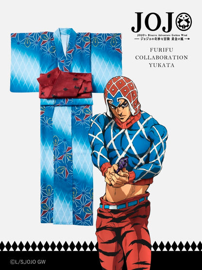 JoJo's Bizarre Adventure Golden Wind x Furifu Ladies Yukata and Obi Set - Guido Mista [Release Jun 19 2026]