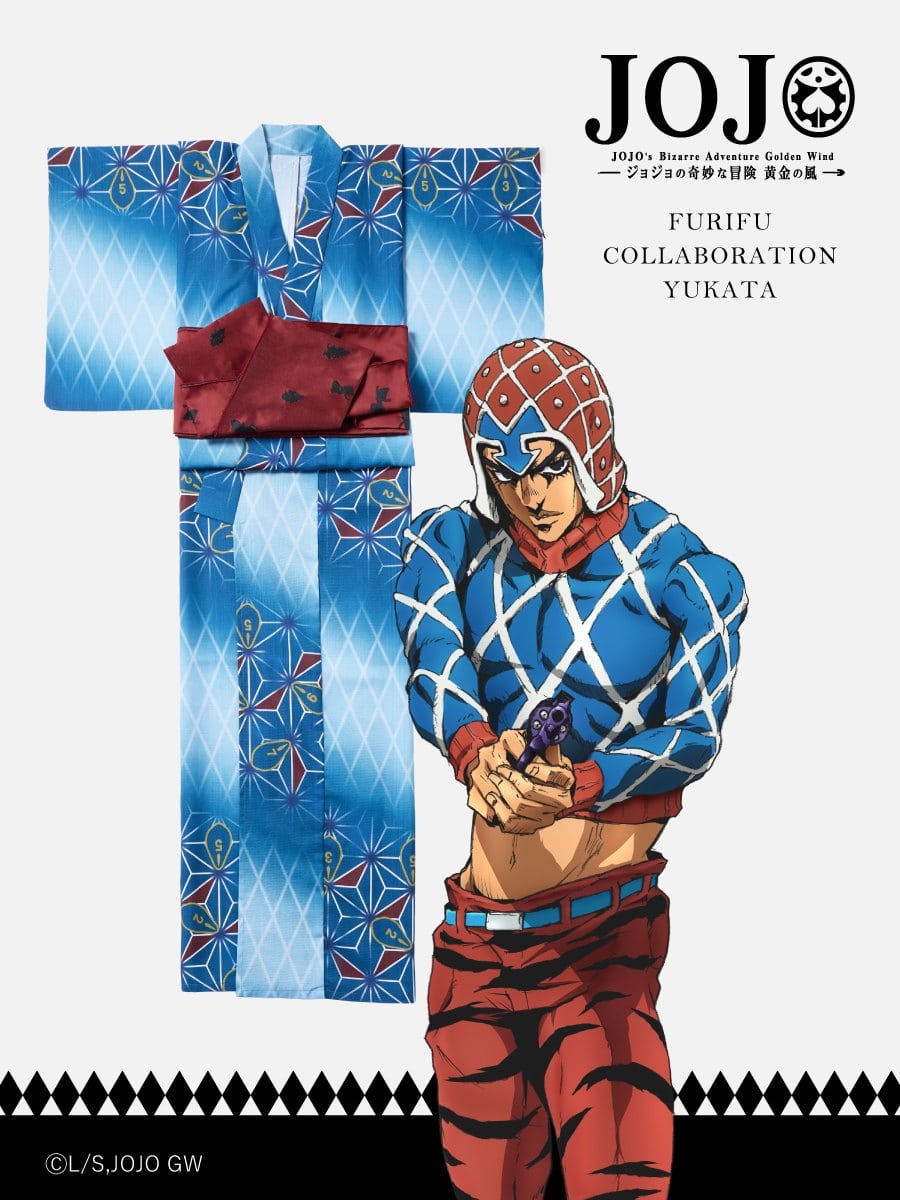 JoJo's Bizarre Adventure Golden Wind x Furifu Ladies Yukata and Obi Set - Guido Mista [Release Jun 19 2026]
