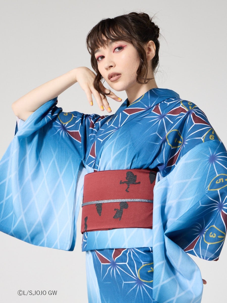 JoJo's Bizarre Adventure Golden Wind x Furifu Ladies Yukata and Obi Set - Guido Mista [Release Jun 19 2026]