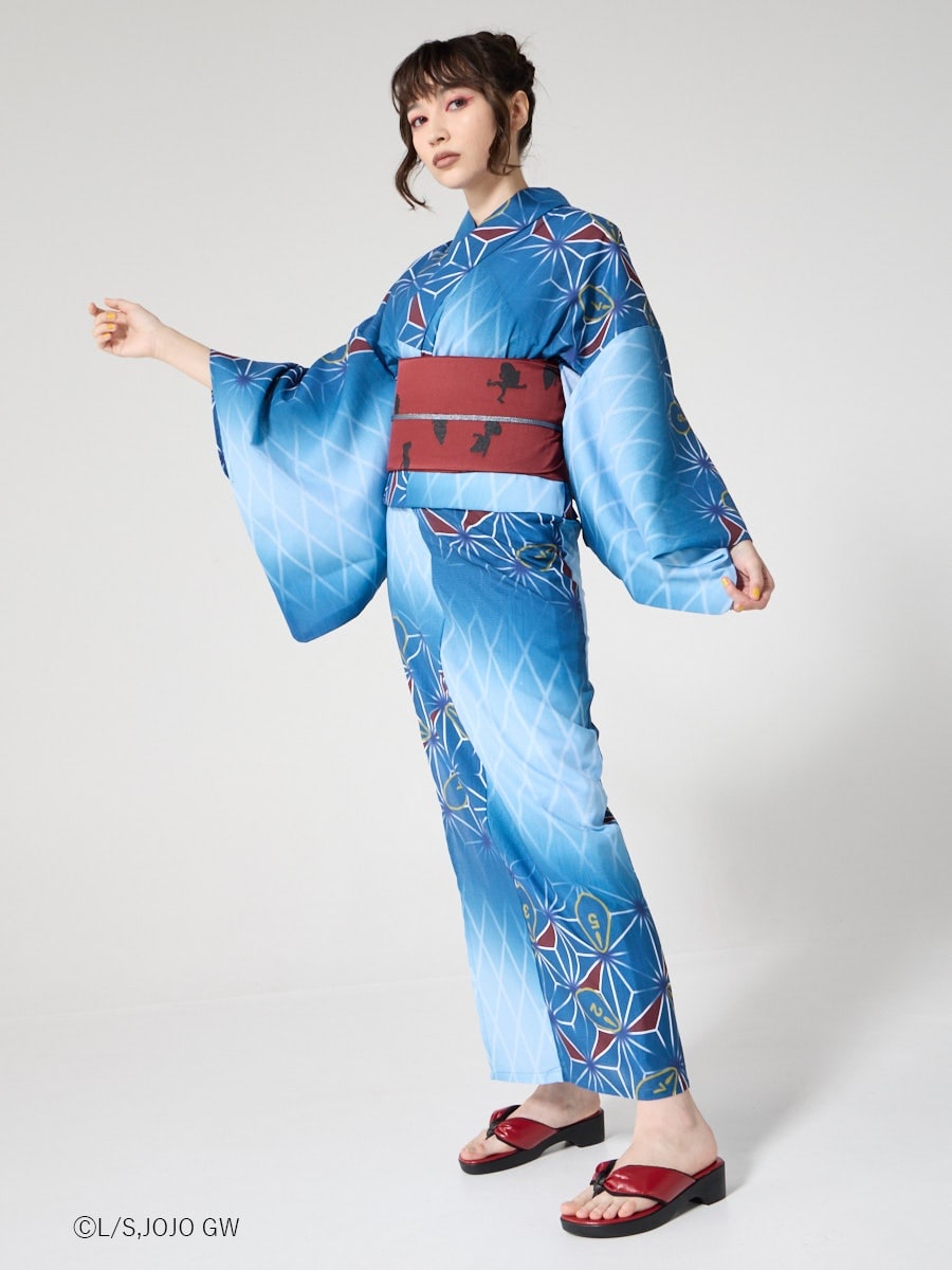 JoJo's Bizarre Adventure Golden Wind x Furifu Ladies Yukata and Obi Set - Guido Mista [Release Jun 19 2026]