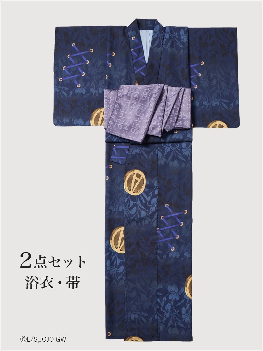 JoJo's Bizarre Adventure Golden Wind x Furifu Ladies Yukata and Obi Set - Leone Abbacchio [Release Jun 19 2026]
