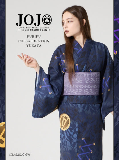 JoJo's Bizarre Adventure Golden Wind x Furifu Ladies Yukata and Obi Set - Leone Abbacchio [Release Jun 19 2026]