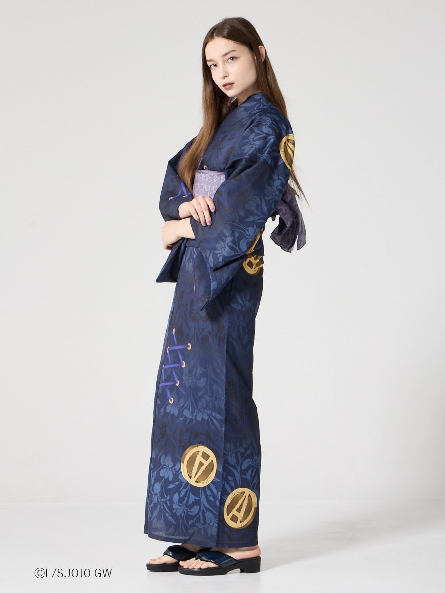 JoJo's Bizarre Adventure Golden Wind x Furifu Ladies Yukata and Obi Set - Leone Abbacchio [Release Jun 19 2026]