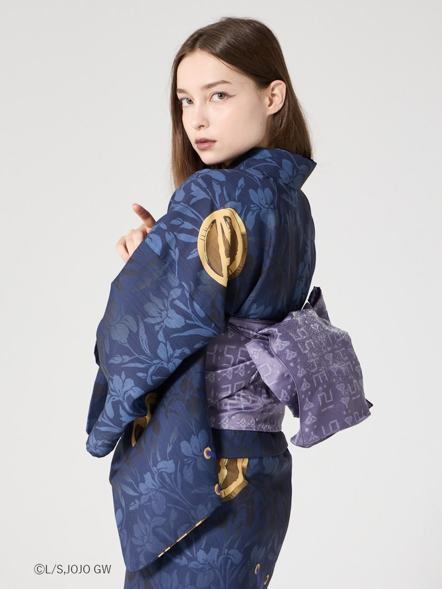 JoJo's Bizarre Adventure Golden Wind x Furifu Ladies Yukata and Obi Set - Leone Abbacchio [Release Jun 19 2026]