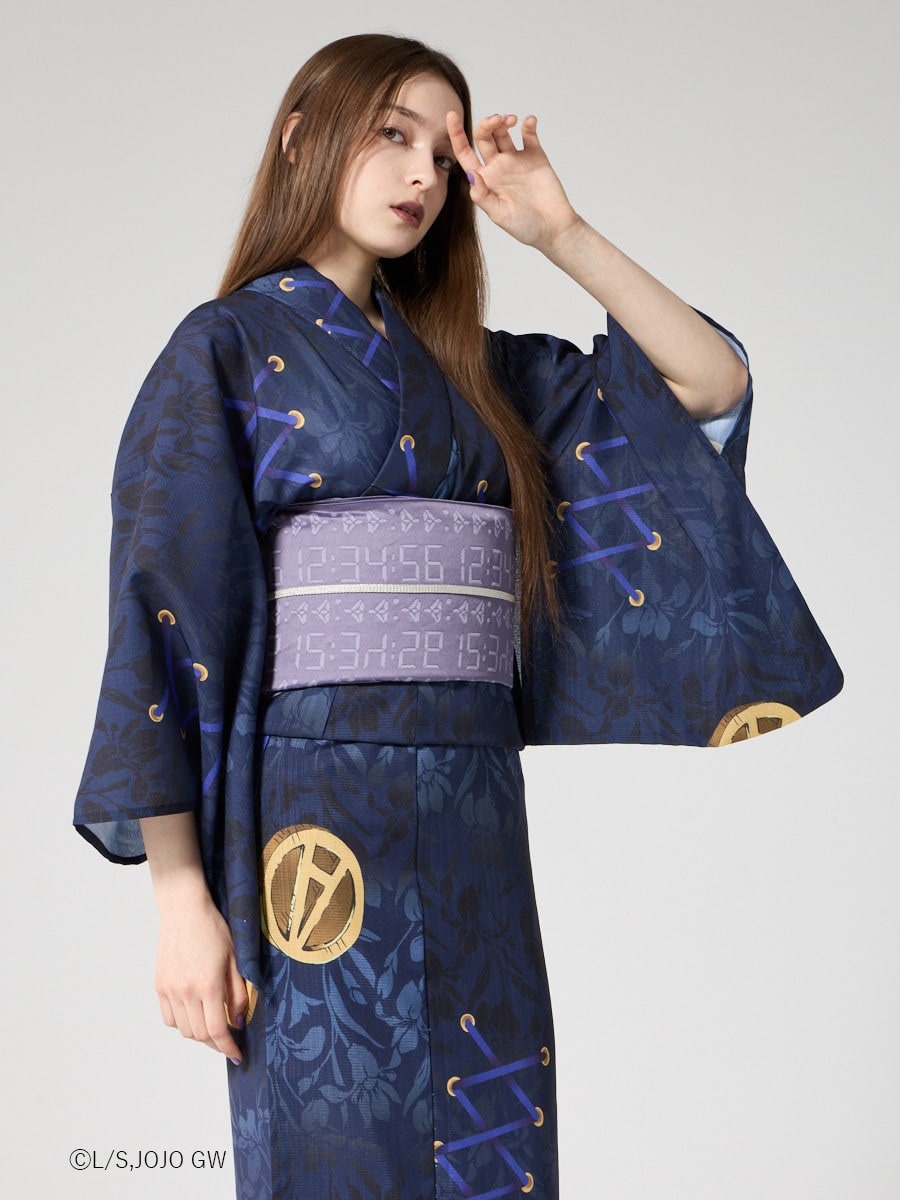 JoJo's Bizarre Adventure Golden Wind x Furifu Ladies Yukata and Obi Set - Leone Abbacchio [Release Jun 19 2026]