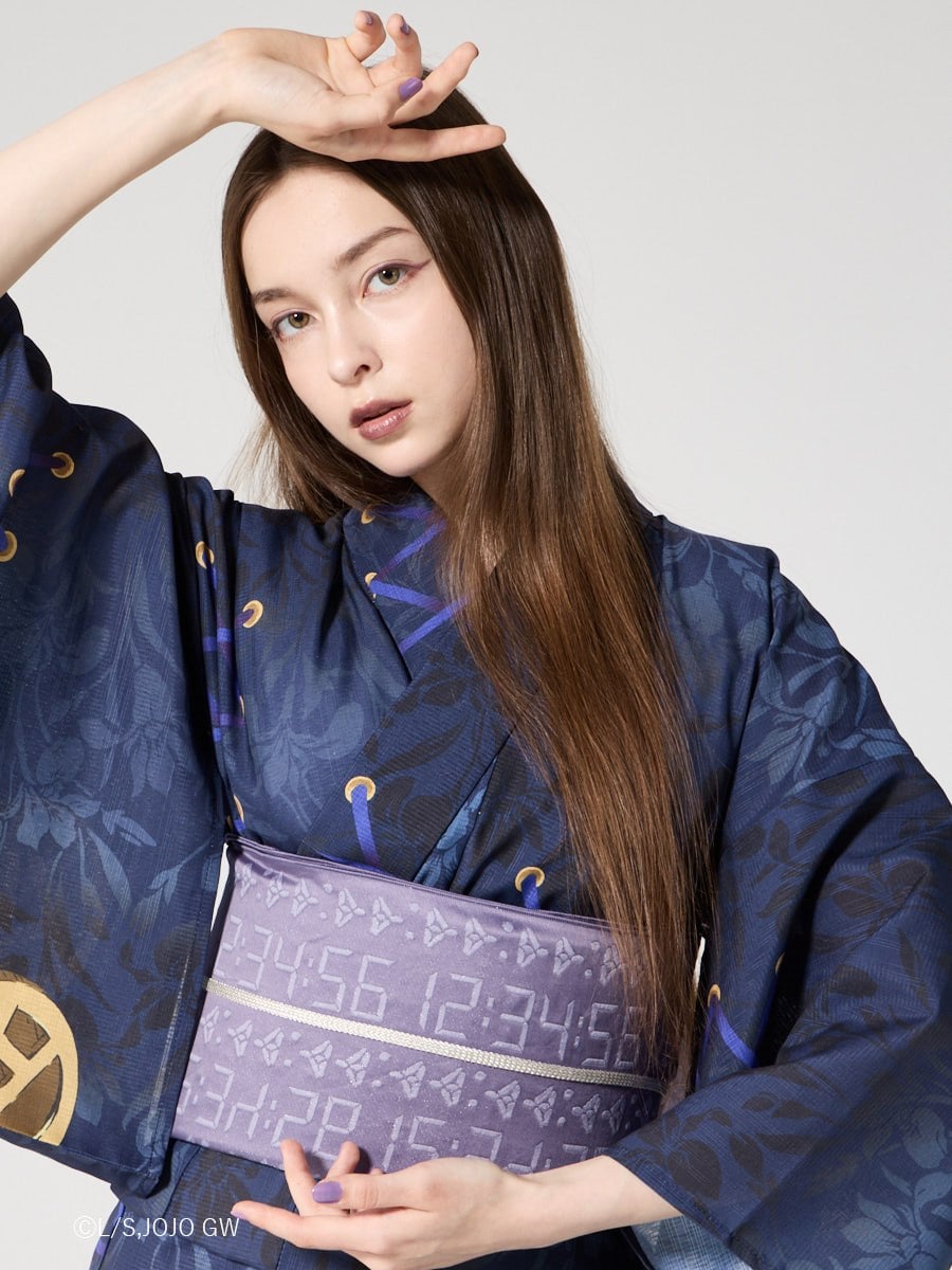 JoJo's Bizarre Adventure Golden Wind x Furifu Ladies Yukata and Obi Set - Leone Abbacchio [Release Jun 19 2026]