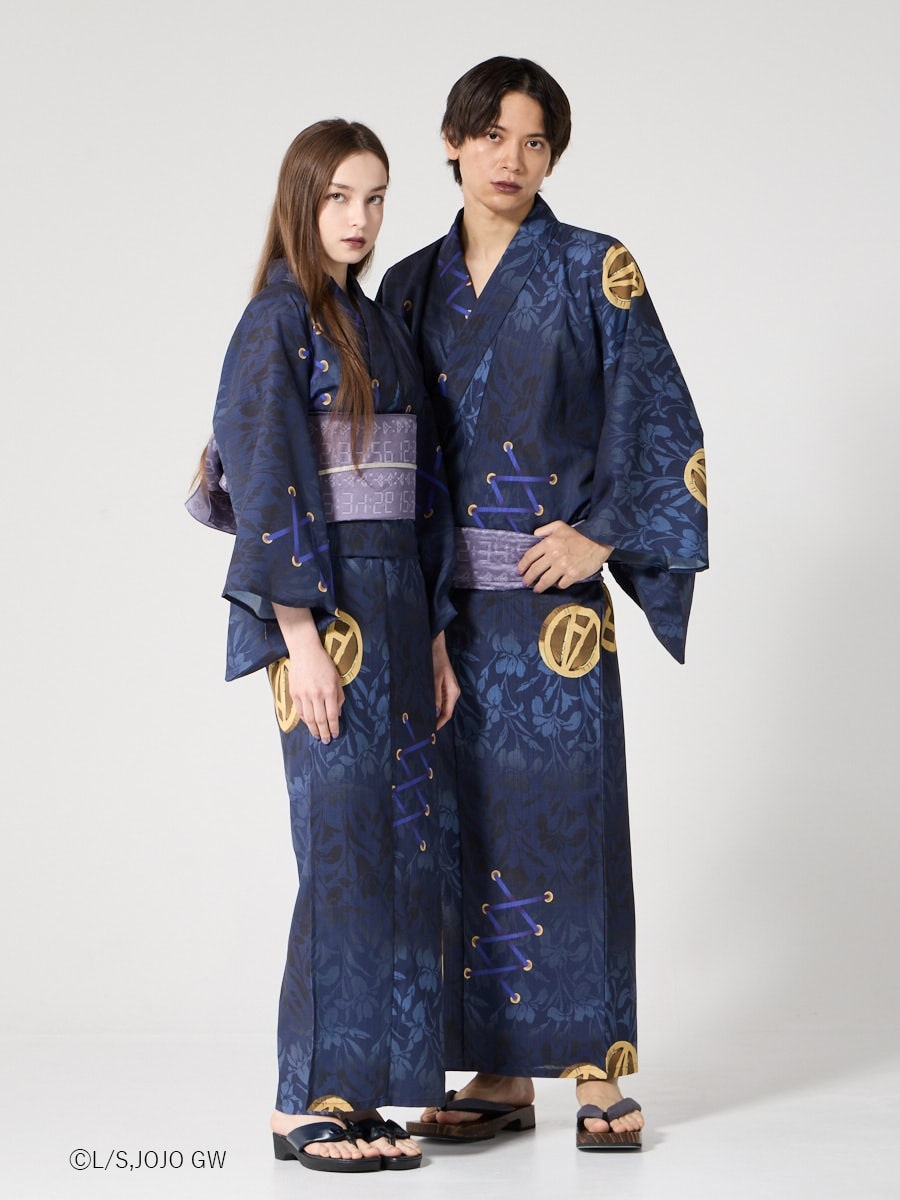 JoJo's Bizarre Adventure Golden Wind x Furifu Ladies Yukata and Obi Set - Leone Abbacchio [Release Jun 19 2026]
