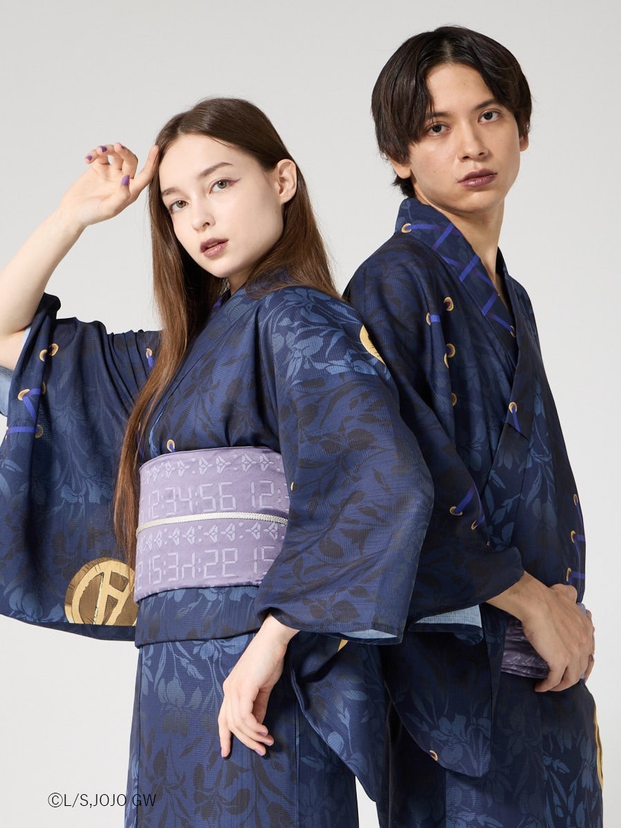 JoJo's Bizarre Adventure Golden Wind x Furifu Ladies Yukata and Obi Set - Leone Abbacchio [Release Jun 19 2026]