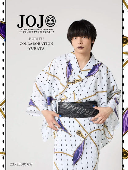 JoJo's Bizarre Adventure Golden Wind x Furifu Men's Yukata and Obi Set - Bruno Bucciarati [Release Jun 19 2026]