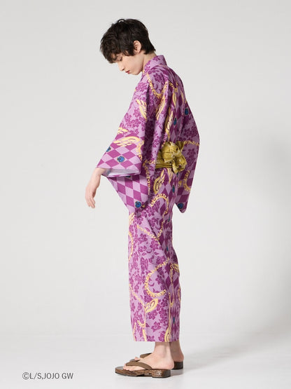 JoJo's Bizarre Adventure Golden Wind x Furifu Men's Yukata and Obi Set - Giorno Giovanna [Release Jun 19 2026]