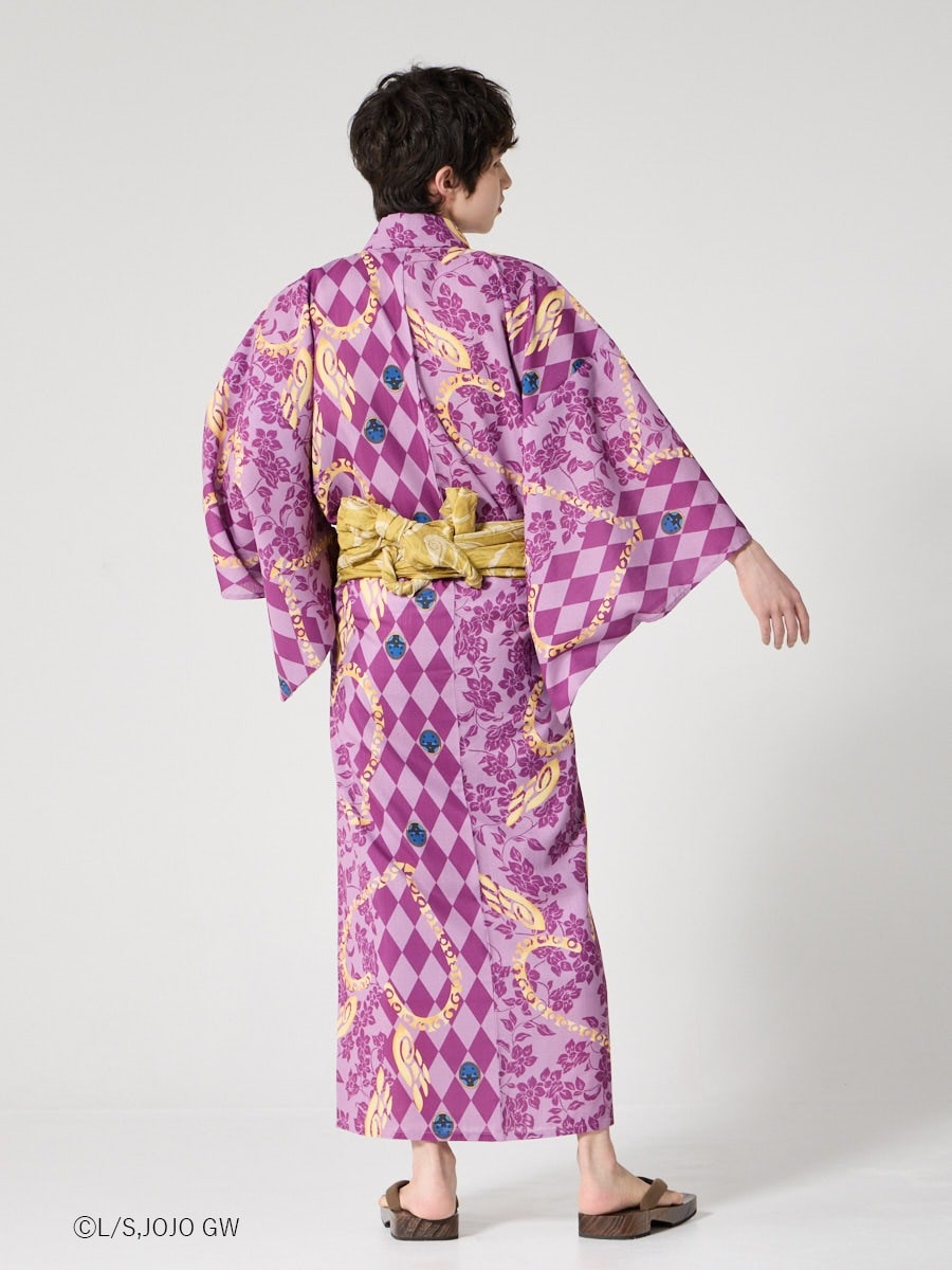 JoJo's Bizarre Adventure Golden Wind x Furifu Men's Yukata and Obi Set - Giorno Giovanna [Release Jun 19 2026]