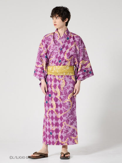 JoJo's Bizarre Adventure Golden Wind x Furifu Men's Yukata and Obi Set - Giorno Giovanna [Release Jun 19 2026]
