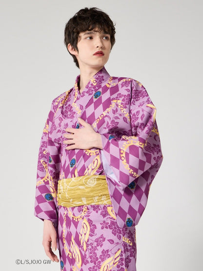 JoJo's Bizarre Adventure Golden Wind x Furifu Men's Yukata and Obi Set - Giorno Giovanna [Release Jun 19 2026]