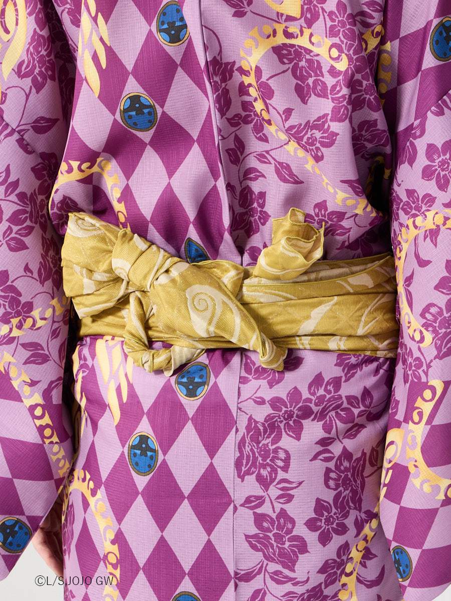 JoJo's Bizarre Adventure Golden Wind x Furifu Men's Yukata and Obi Set - Giorno Giovanna [Release Jun 19 2026]