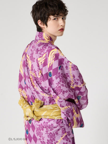 JoJo's Bizarre Adventure Golden Wind x Furifu Men's Yukata and Obi Set - Giorno Giovanna [Release Jun 19 2026]