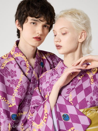 JoJo's Bizarre Adventure Golden Wind x Furifu Men's Yukata and Obi Set - Giorno Giovanna [Release Jun 19 2026]