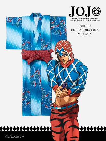 JoJo's Bizarre Adventure Golden Wind x Furifu Men's Yukata and Obi Set - Guido Mista [Release Jun 19 2026]