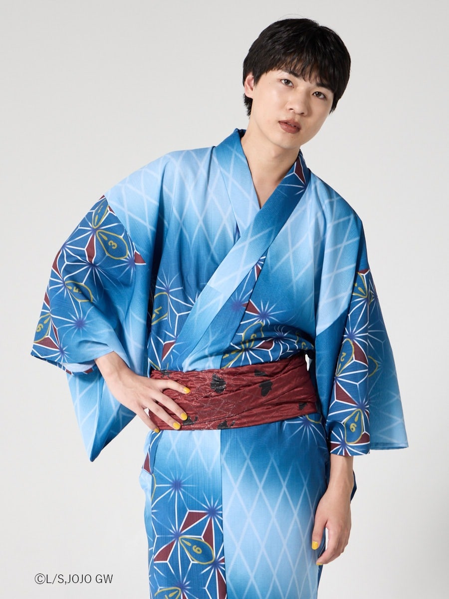 JoJo's Bizarre Adventure Golden Wind x Furifu Men's Yukata and Obi Set - Guido Mista [Release Jun 19 2026]