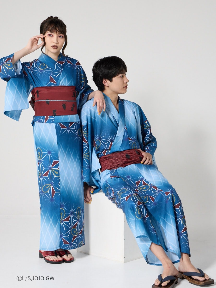 JoJo's Bizarre Adventure Golden Wind x Furifu Men's Yukata and Obi Set - Guido Mista [Release Jun 19 2026]