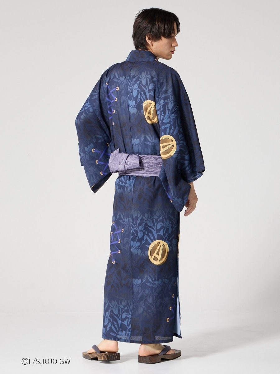 JoJo's Bizarre Adventure Golden Wind x Furifu Men's Yukata and Obi Set - Leone Abbacchio [Release Jun 19 2026]
