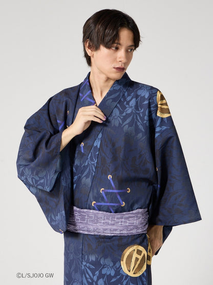 JoJo's Bizarre Adventure Golden Wind x Furifu Men's Yukata and Obi Set - Leone Abbacchio [Release Jun 19 2026]