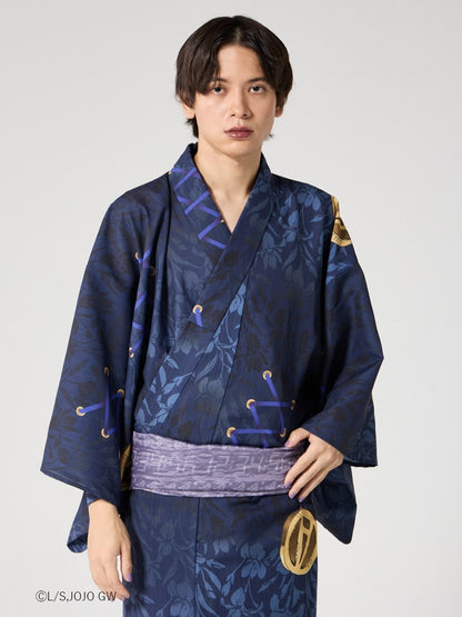 JoJo's Bizarre Adventure Golden Wind x Furifu Men's Yukata and Obi Set - Leone Abbacchio [Release Jun 19 2026]